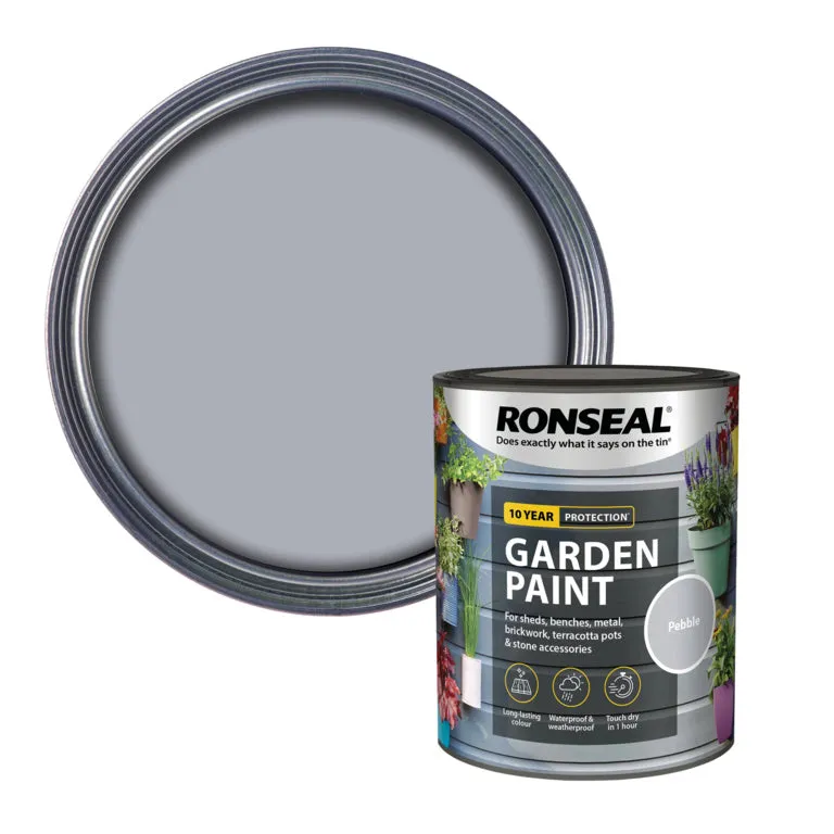 Ronseal Garden Paint - Pebble 750ml
