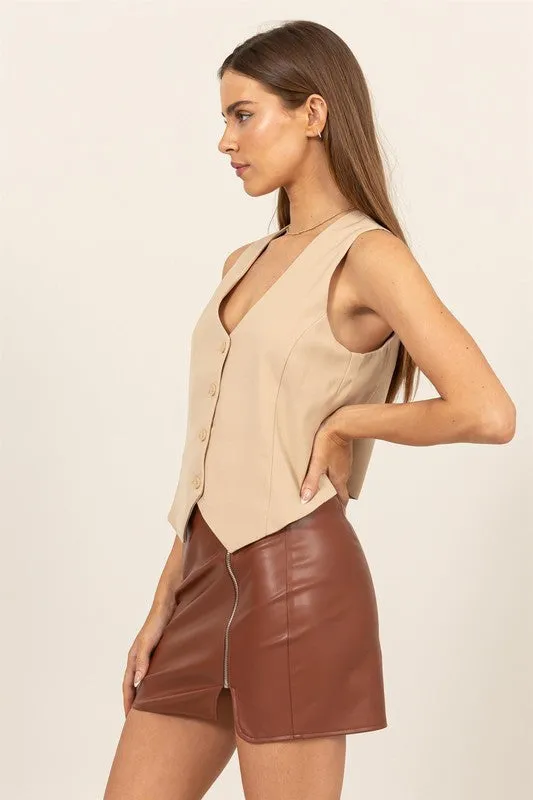 SALE* Trendy Button Down Vest