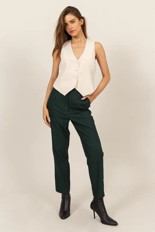 SALE* Trendy Button Down Vest