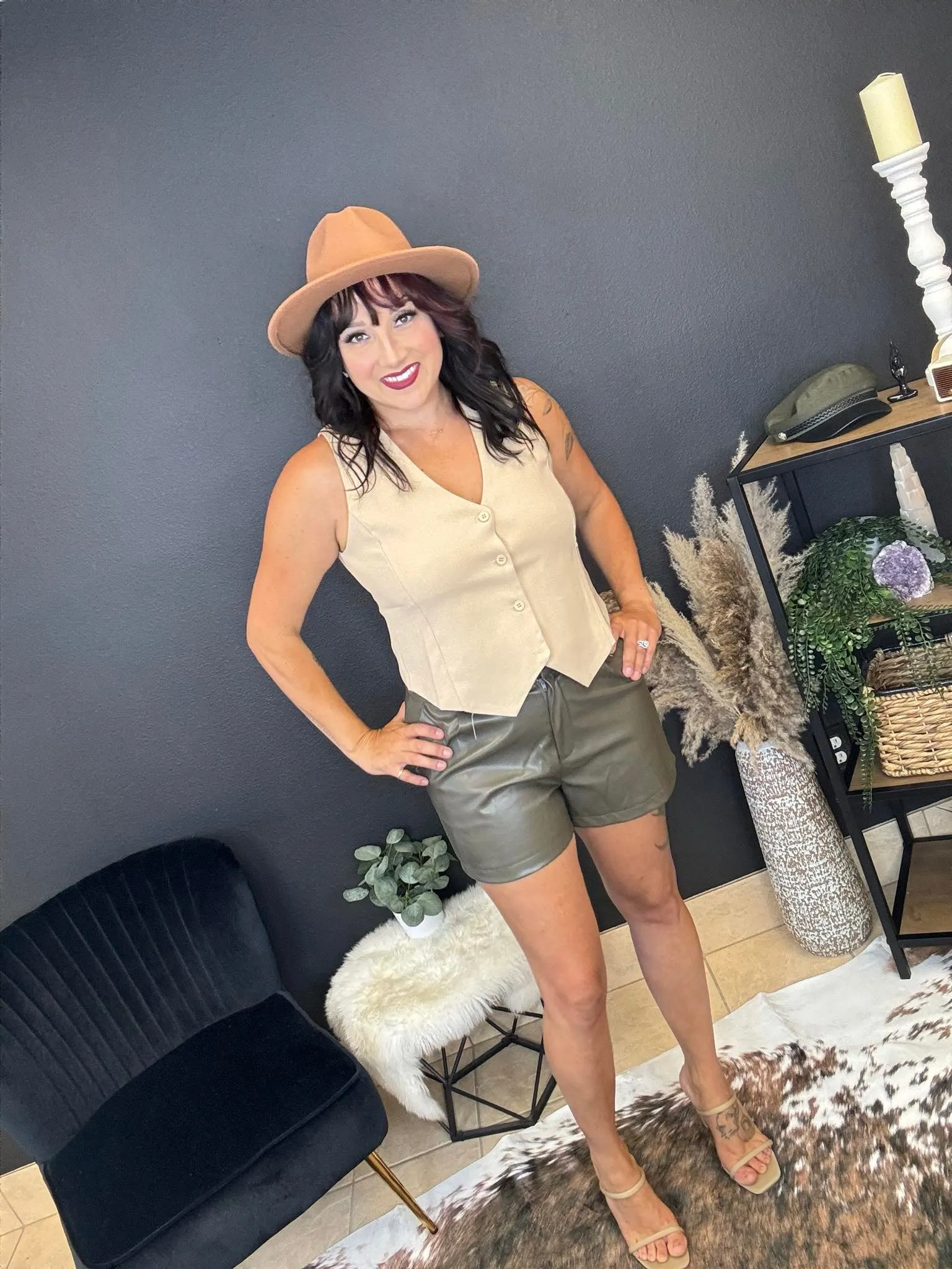 SALE* Trendy Button Down Vest