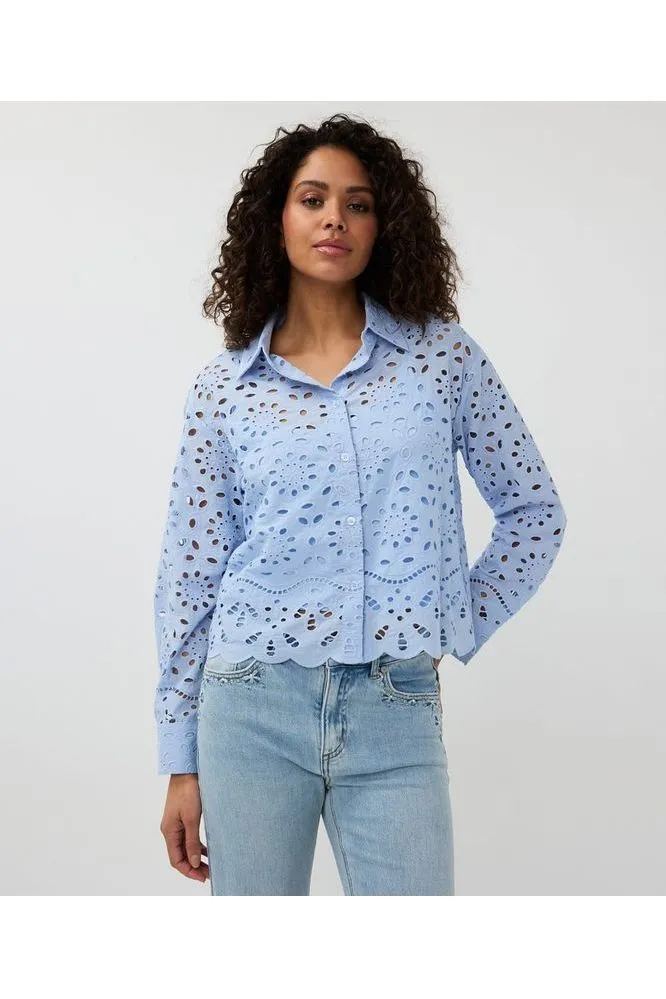 SS25 ESQUALO Broidery Anglaise Blouse