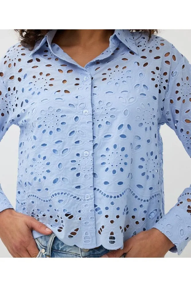 SS25 ESQUALO Broidery Anglaise Blouse