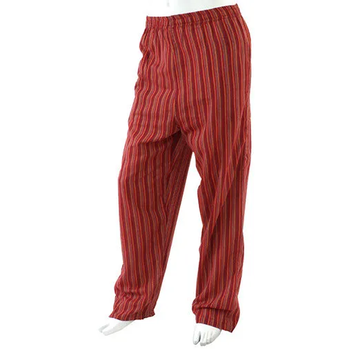 Stripy Cotton Trousers