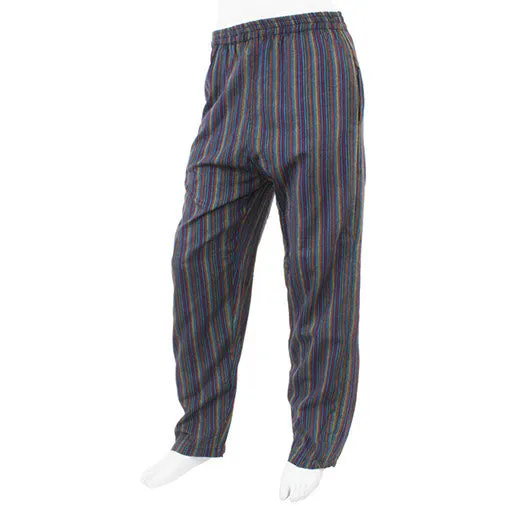 Stripy Cotton Trousers