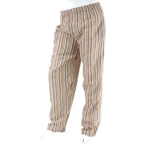 Stripy Cotton Trousers