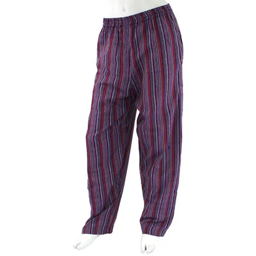 Stripy Cotton Trousers