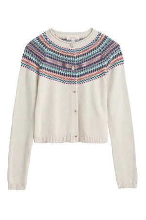 Sweet Pea Cardigan - Fence Floral Wild Berry
