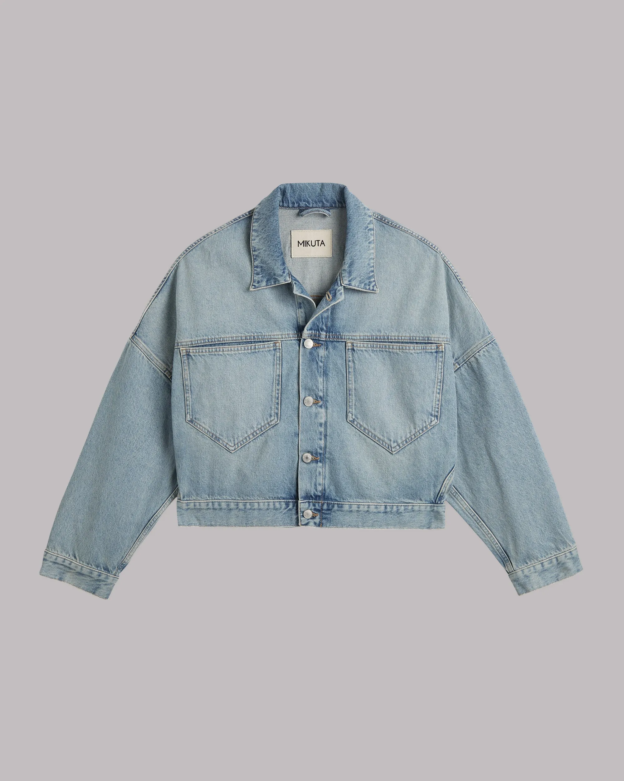 The Blue Cropped Denim Jacket