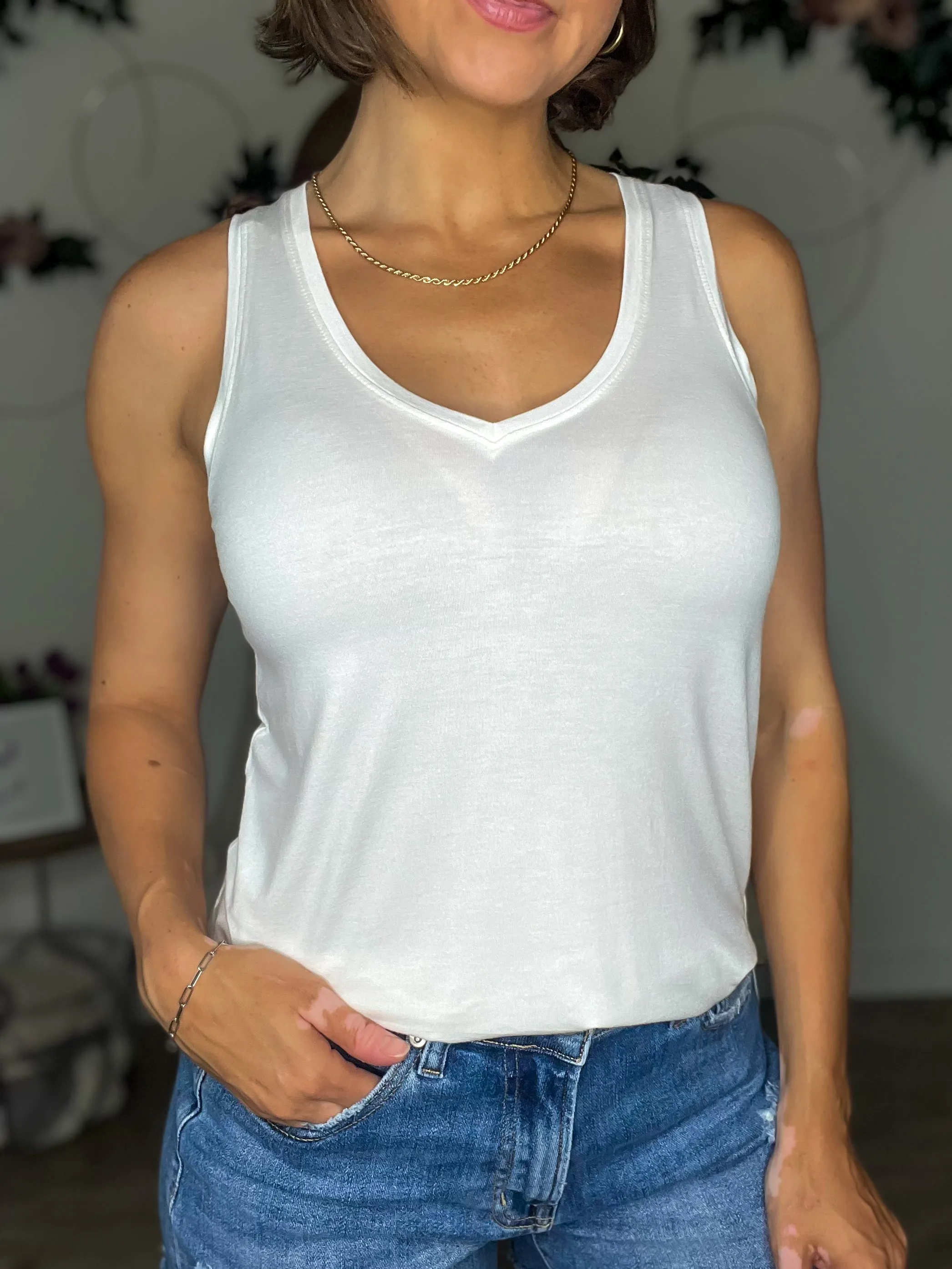 The Plain Jane Tank (White)