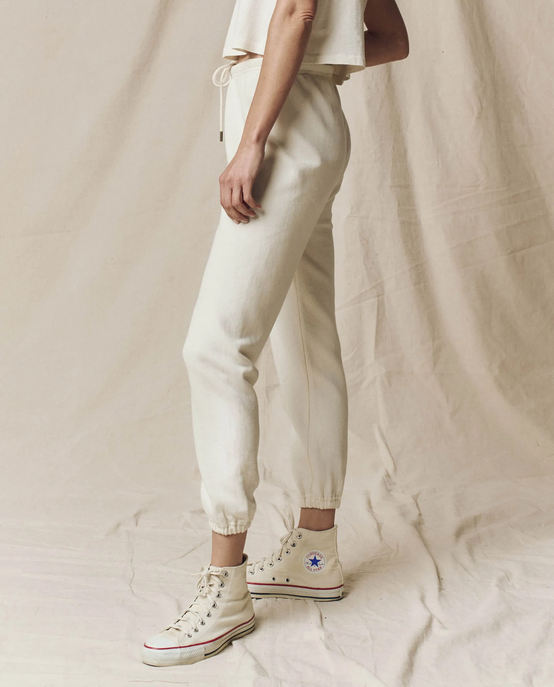 The Stadium Sweatpant. Solid -- Washed White