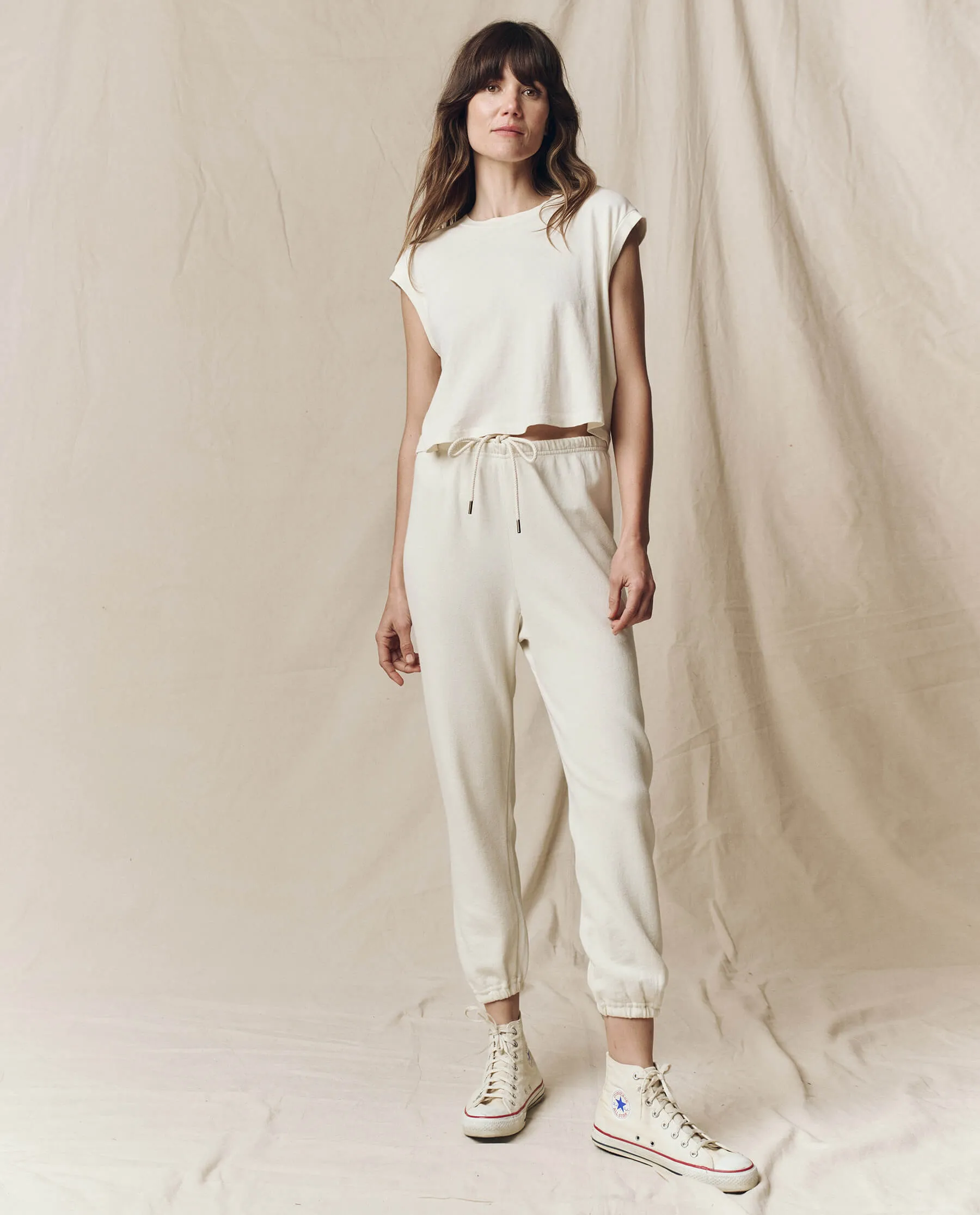 The Stadium Sweatpant. Solid -- Washed White