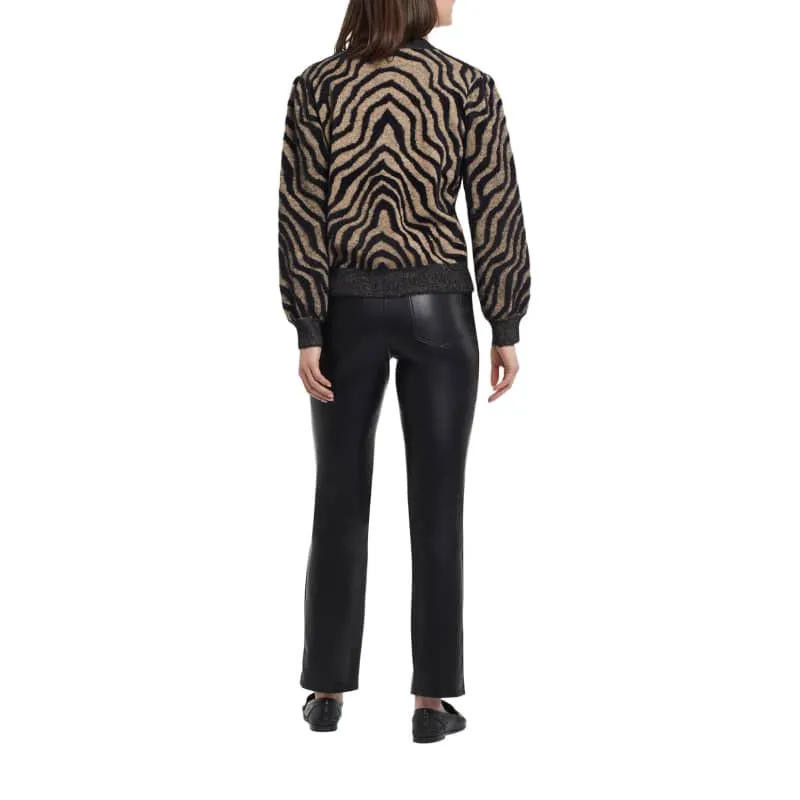 TRIBAL WOMEN'S INTARSIA SWEATER CARDIGAN