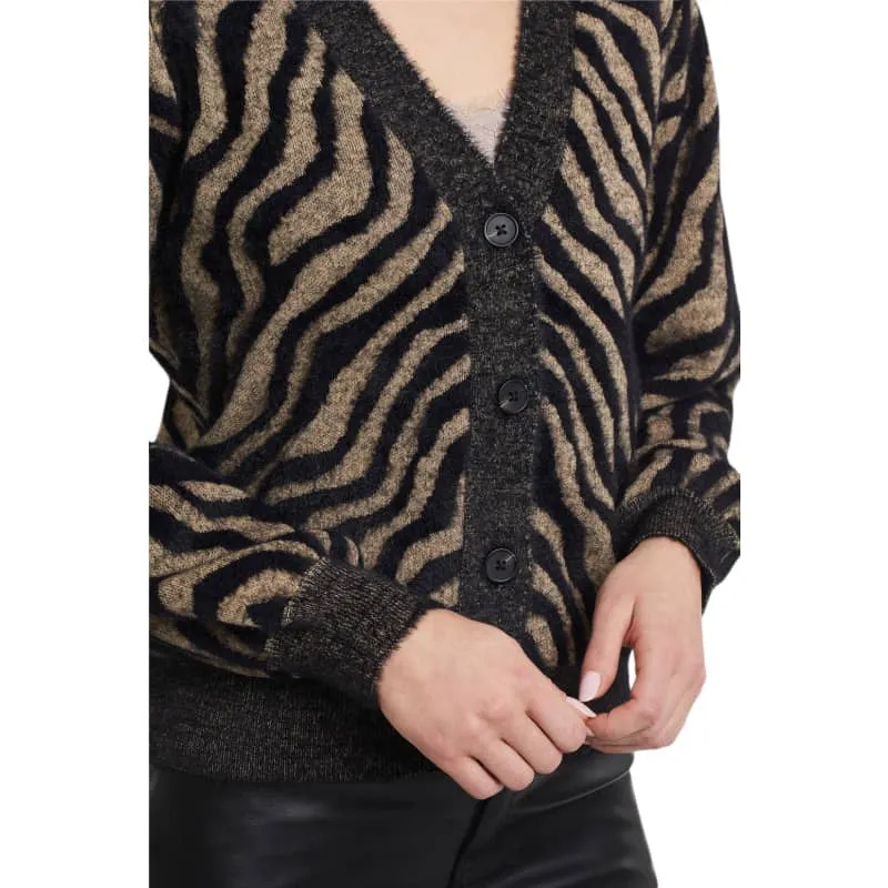 TRIBAL WOMEN'S INTARSIA SWEATER CARDIGAN