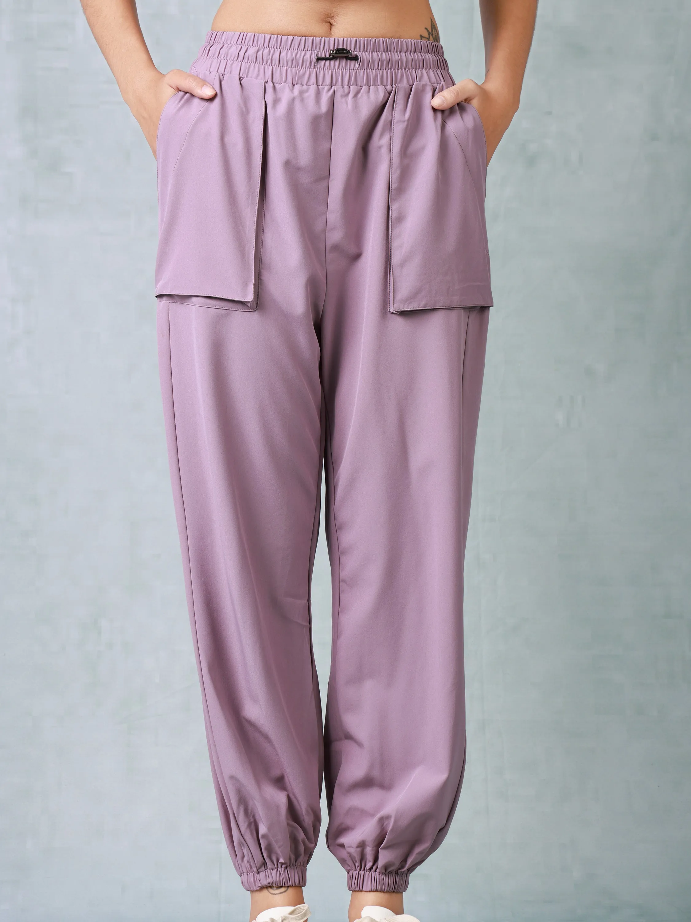 Women Purple Comfort Fit Track Pants