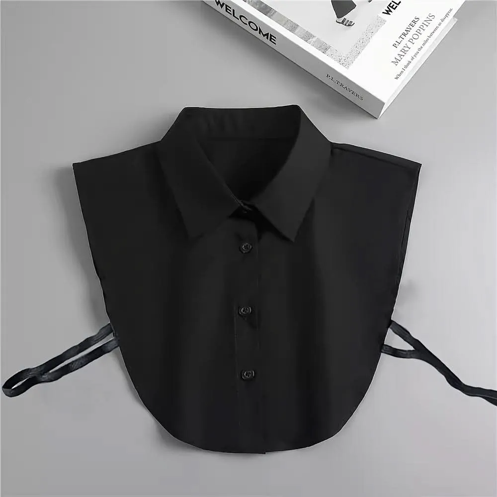 Women's Minimalist Detachable Half-Shirt Collar