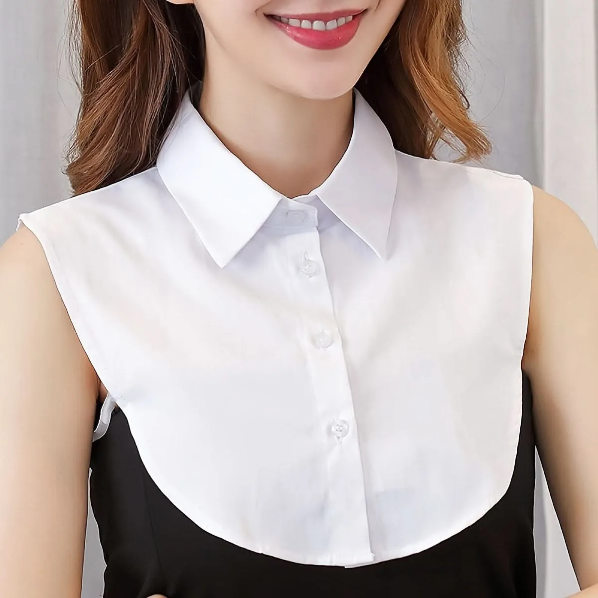 Women's Minimalist Detachable Half-Shirt Collar