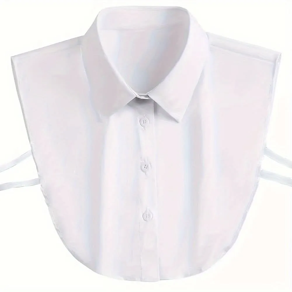 Women's Minimalist Detachable Half-Shirt Collar