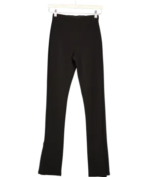 ZARA Black Knit Stretch Trousers UK S