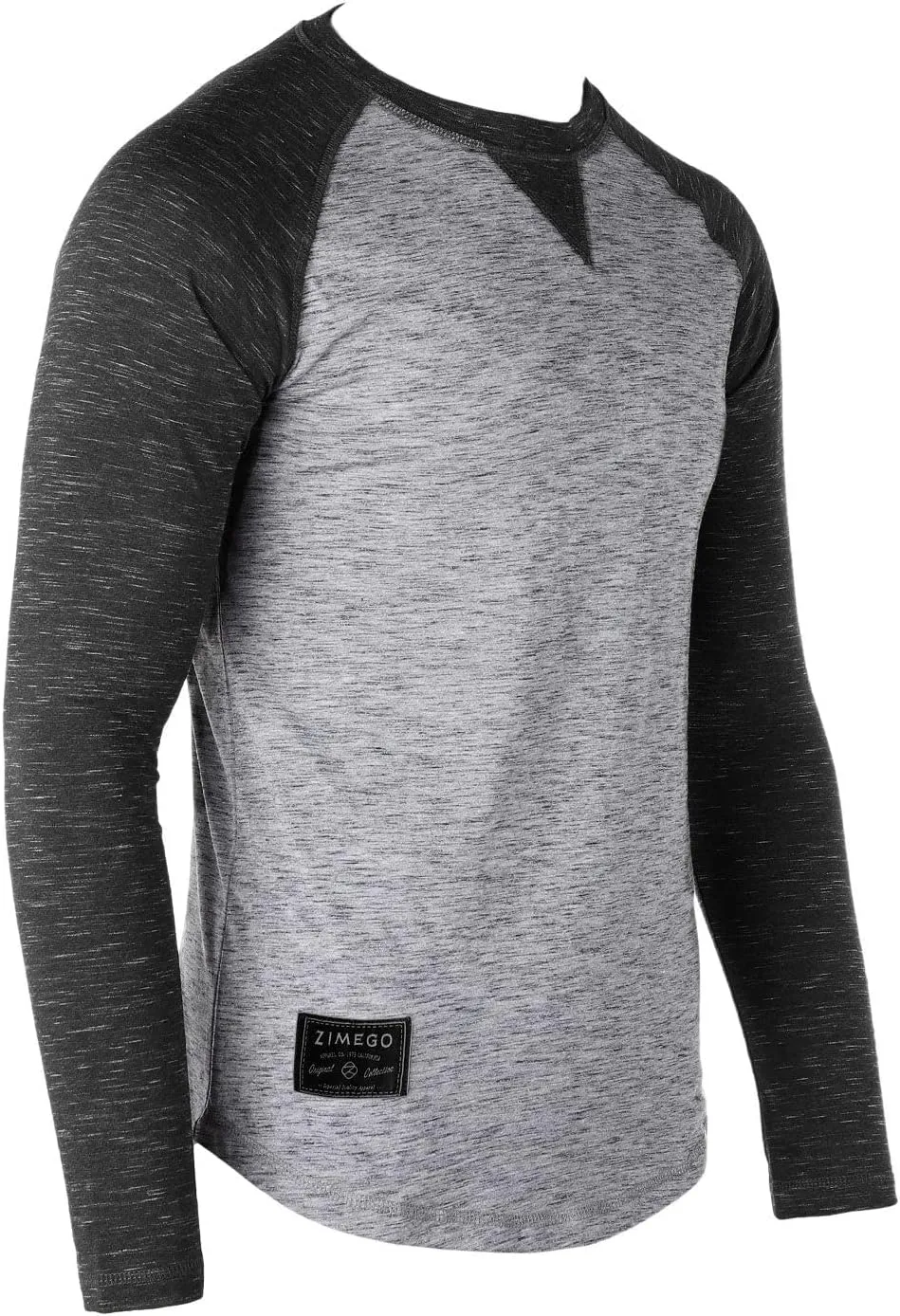 ZIMEGO Men's Long Sleeve T-Shirts Athletic Muscle Slim Fit Basic Tee