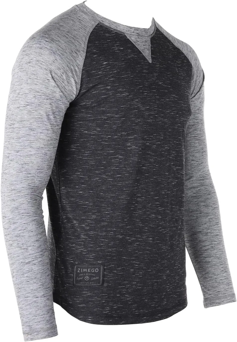 ZIMEGO Men's Long Sleeve T-Shirts Athletic Muscle Slim Fit Basic Tee