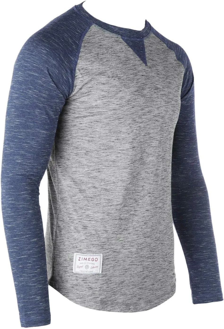 ZIMEGO Men's Long Sleeve T-Shirts Athletic Muscle Slim Fit Basic Tee