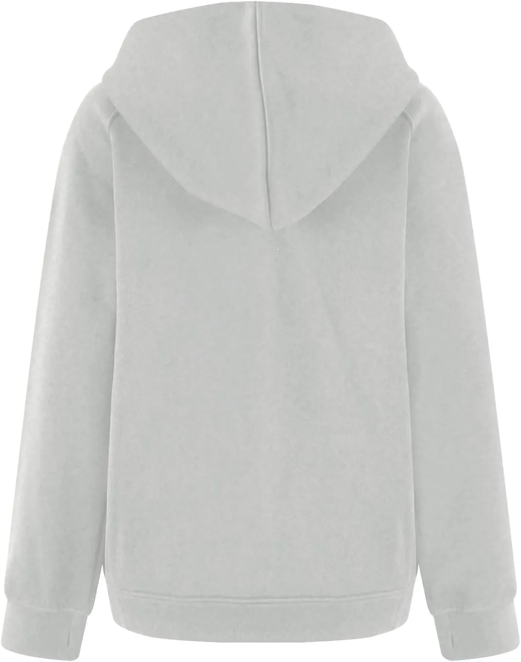 Zip Up Hoodie Women Comfy Warm Fleece Jacket Oversized Sweatshirt Thumb Hole Workout Winter Jackets Coat with Pocket