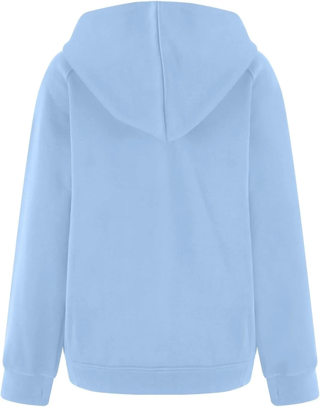 Zip Up Hoodie Women Comfy Warm Fleece Jacket Oversized Sweatshirt Thumb Hole Workout Winter Jackets Coat with Pocket